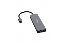 VERBATIM Dokovacia stanica USB-C, 7v1, HDMI, USB-C PD, USB-C, 2xUSB 3.0, SD a microSD, sivá