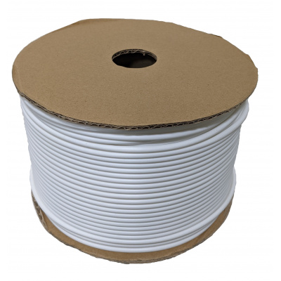 Popisovací PVC bužírka kruhová R30, 3,0mm, 95m, bílá
