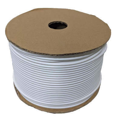 Popisovacia PVC bužírka kruhová R30, 3,0mm, 90m, biela