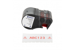 Brady M5C-1500-595-WT-RD / 170945, 38.10 mm x 7.62 m, Vinyl, červená tlač / biely podklad