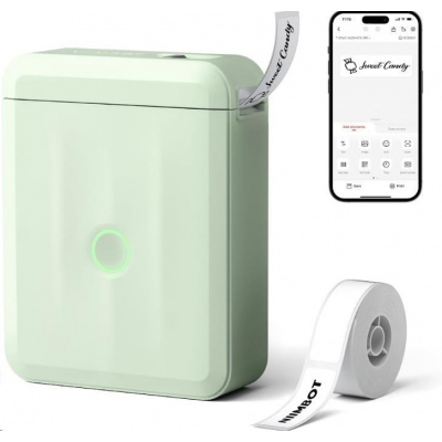 Niimbot D110-M Smart 1AA56291608, štítkovač, zelený + role etikiet