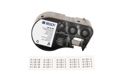 Brady M4-48-498 / 170790, 25.40 mm, Vinyl, čierna tlač / biely podklad