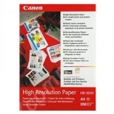 Canon High Resolution Paper, foto papír, speciálně vyhlazený, bílý, A4, 106 g/m2, 200 ks, HR-