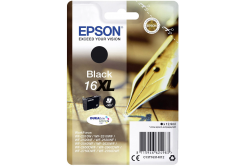 Epson originálna cartridge C13T16314012, T163140, 16XL, black, 12.9ml, Epson WorkForce WF-2540WF, WF-2530WF, WF-2520NF, WF-2010