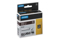 Dymo Rhino 1805418, 19mm x 5,5m, biela tlač/hnedý podklad, originálna páska