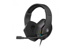 A4Tech Bloody G260P G260P-BK, sluchátka s mikrofonem, ovládání hlasitosti, černá, herní sluchátka, 3.5 mm jack + USB