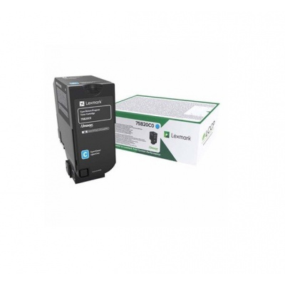 Lexmark 75B20C0 azúrový (cyan) originálny toner