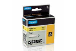 Dymo Rhino 18433, S0718470, 19mm x 5,5m čierna tlač / žltý podklad, originálná páska