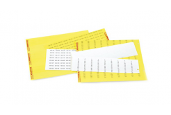Partex štítky PF-10015KT49, 4,6 x 15 mm, žluté-bílé, 792 ks, A4, 1 list