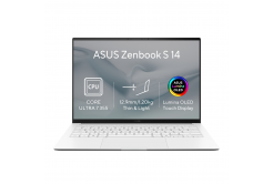 ASUS Zenbook S14 OLED/UX5406AA-OLED465XZ/U7-355/14"/2880x1800/T/32GB/1TB/Intel int/W11P/White/2R