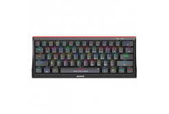 Marvo KG962G EN-R, klávesnice US, herní, mechanická typ drátová (USB), černá, RGB, červené spínače