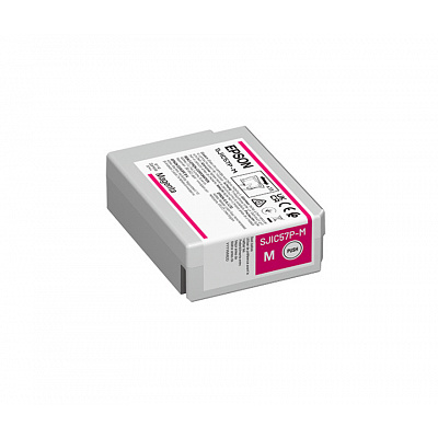 Epson SJIC57P-M C13T58J340 pre ColorWorks, purpurová (magenta) originálna cartridge