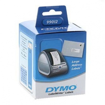 Dymo 99012, S0722400, 89mm x 36mm, bílé papírové štítky