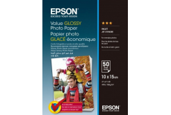 Epson Value Glossy Photo Paper, bílý lesklý foto papír, 10x15cm, 183 g/m2, 50 ks, C13S400038