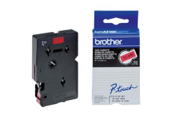 Brother TC-491, 9mm x 7,7m, čierna tlač / červený podklad, originálna páska