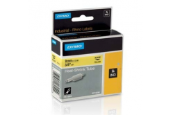 Dymo Rhino 18054, S0718290, 9mm x 1,5m čierna tlač / žltý podklad, originálna páska