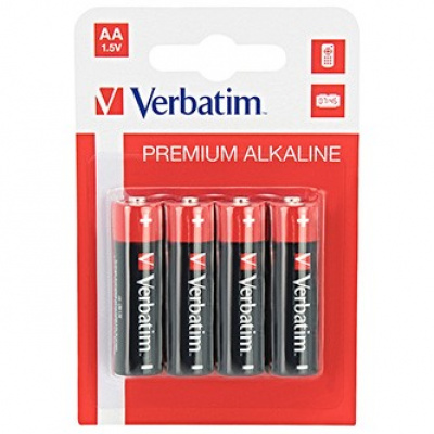 Verbatim 49921 Alkalická batéria AA (LR6), AA, 1.5V, blistr, 4ks