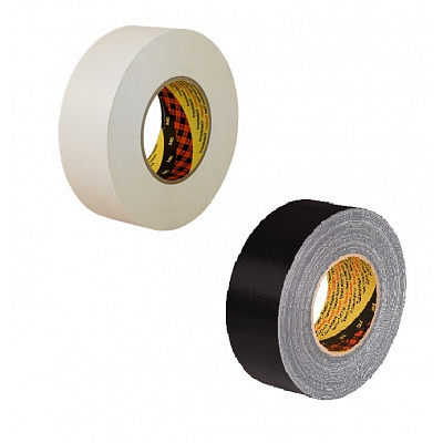 3M 389 Farebná textilná lepiaca páska, 50 mm x 50 m 50 mm x 50 m čierna/black