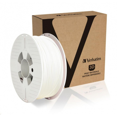 Verbatim 55315 3D filament, PLA, 1,75mm, 1000g, 335m, Biely (White)