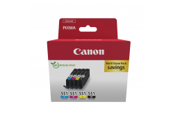 Canon CLI-551 6509B015 farebná (CMYK) sada originálna cartridge