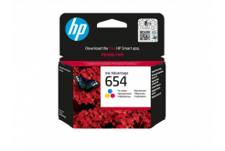 HP 654 7FP38UE farebná (color) originálna cartridge