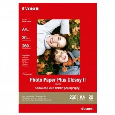 Canon Photo Paper Plus Glossy, foto papír, lesklý, bílý, A4, 260,275 g/m2, 20 ks, PP-201 A4, in