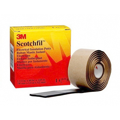 3M Scotchfil elektroizolačná tmelová páska, čierna, hr. 3,1 mm, 38 mm x 1,5 m