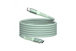 Verbatim 31855 USB kábel, USB C + USB C, 100W, 1.2m, magnetický, box, zelený