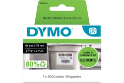 Dymo 2187329, 54mm x 70mm, 400ks, biele odnímateľné kontrolné štítky na potraviny