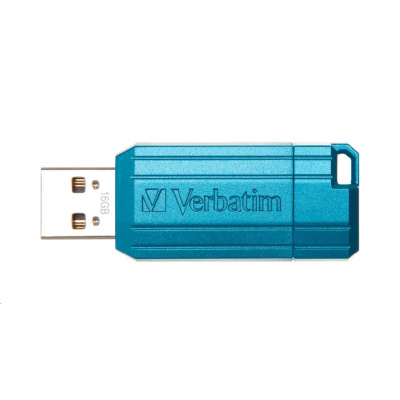 VERBATIM 49068, Flash Disk 16GB Hi-Speed Store 'n' Go, Pinstripe, USB 2.0, Caribbean modrá
