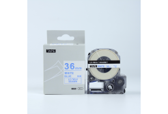 Epson LK-SS36BW, 36mm x 9m, modrý tisk / bílý podklad, kompatibilní páska