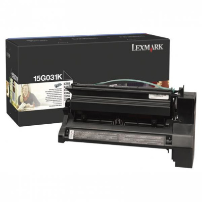 Lexmark 15G031K, black, 6000 str., originálny toner