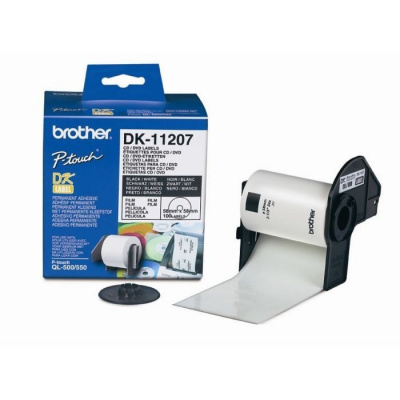 Brother DK-11207, 58mm, etikiety na CD, role etiket