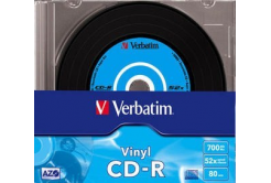 VERBATIM CD-R(10-Pack)Slim/vinyl/DLP/52x/700MB