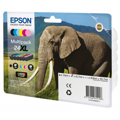 Epson originálna cartridge C13T24384011, T2438, 24XL, CMYK/light C/light M, 3x8,7/2x9,8/10ml, Epson