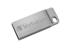 Verbatim 98750 Store N Go Metal Executive, USB flash disk, USB A 2.0, 64GB, s pútkom, strieborný