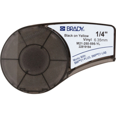 Brady M21-250-595-YL / 139745, vinyl páska, 6.35 mm x 6.40 m