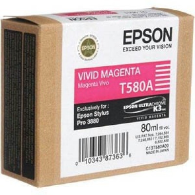 Epson T580A00 purpurová (magenta) originálna cartridge