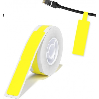 Niimbot A2K18638301, 12,5x109mm, 60ks, žlté samolepiace štítky na káble