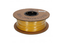 Oválna PVC bužírka, priemer 2,0-2,8mm, prierez 0,75-1,0mm, žltá, 100m