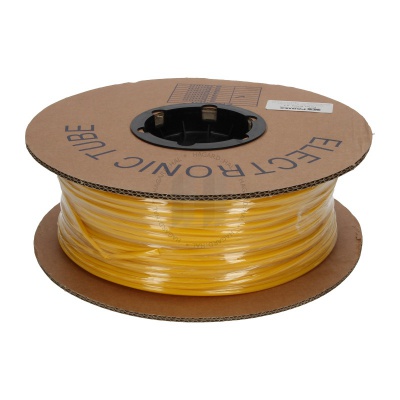 Označovacia oválna PVC bužírka, priemer 2,0-2,8mm, prierez 0,75-1,0mm, žltá, 100m