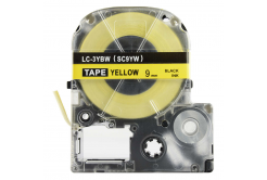 Epson LK-SC9YW, 9mm x 9m, černý tisk / žlutý podklad, kompatibilní páska