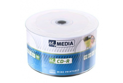 MyMedia CD-R, 69206, 50-balenie, 700MB, 52x, 80min., 12cm, potlačiteľné, Standard, široko potlačiteľné