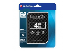 Verbatim 53223 Store N Go, externý pevný disk, 2.5", USB 3.0 (3.2 Gen 1), 4TB, čierny