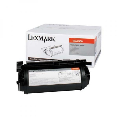 Lexmark 12A7360, black, 5000 str., originálny toner
