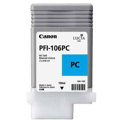 Canon PFI-106PC, 6625B001 foto azúrová (photo cyan) originálna cartridge