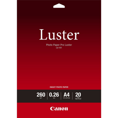 Canon Photo Paper Pro Luster 6211B006, 260 g/m2, A4, 20ks, lesklý, atramentový, biely, foto papier