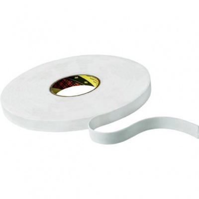 3M 9508W Montážna penová obojstranná páska, biela, 19 mm x 3 m