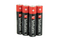 VERBATIM Alkalické baterie AAA, 4 Pack - Shrink, LR3
