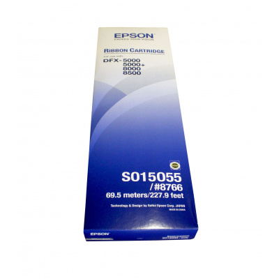 Epson 8766/C13S015055, čierna, originálna farbiaca páska